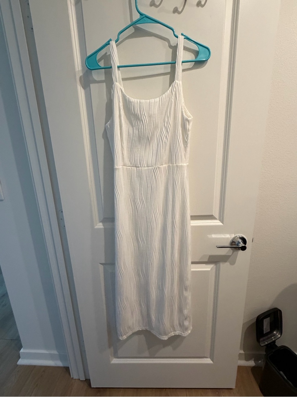 RIHOS White Textured Midi Dress - Women